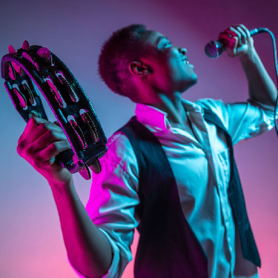 Boy singing