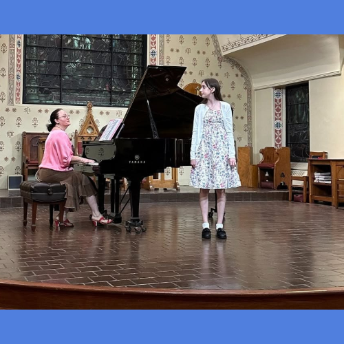 Music Teacher and girl