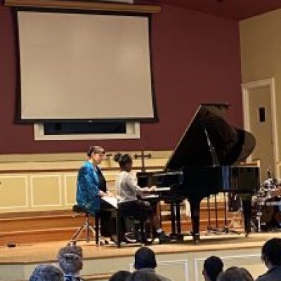 Piano recital performance
