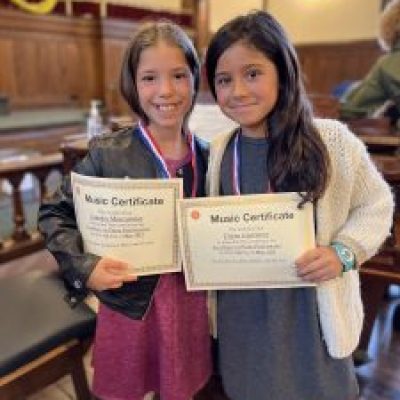 Girls music certificate